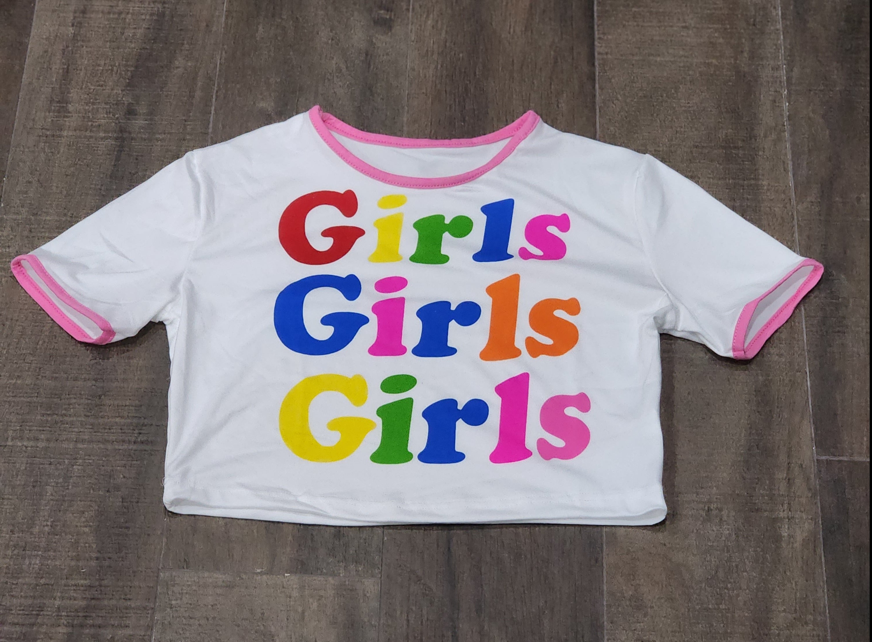 Girls Town cropped tee