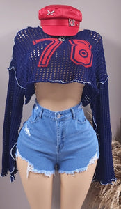 Sweet Cheeks distressed shorts