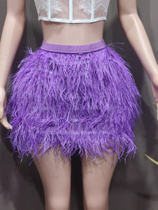 Sukii feather skirt