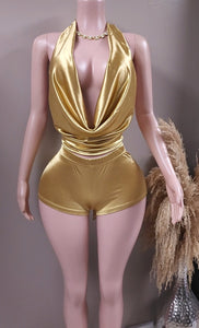 Jasmine cowl neck short set