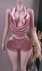 Jasmine cowl neck short set