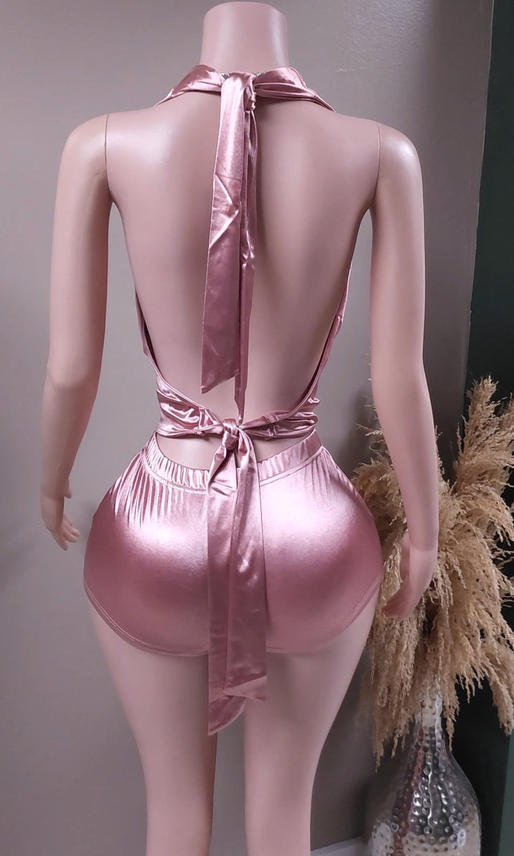 Jasmine cowl neck short set
