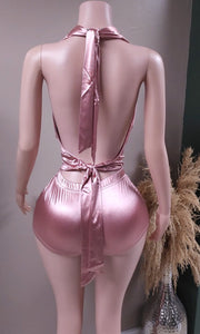 Jasmine cowl neck short set