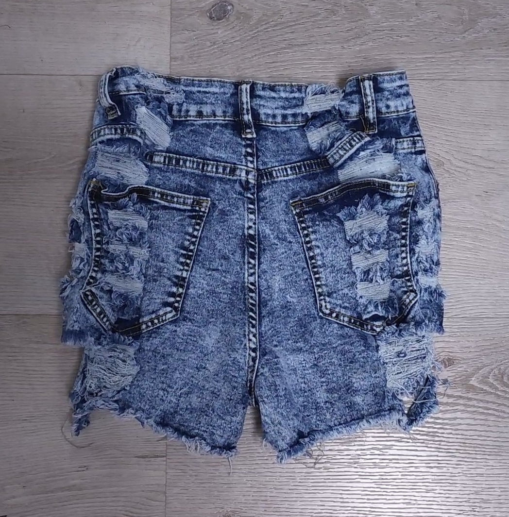 Caked Up cutoff shorts