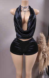 Jasmine cowl neck short set