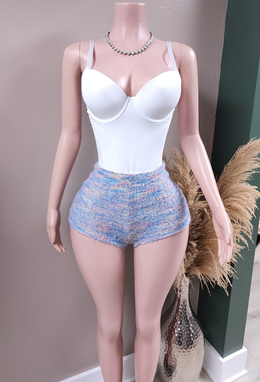 Furr Baby textured shorts