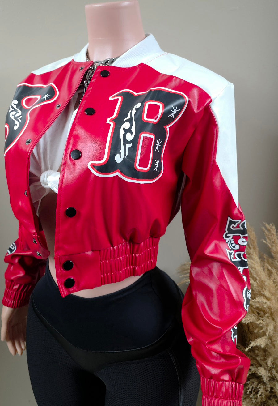 Never Cared cropped jacket