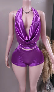 Jasmine cowl neck short set