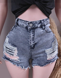 Caked Up cutoff shorts