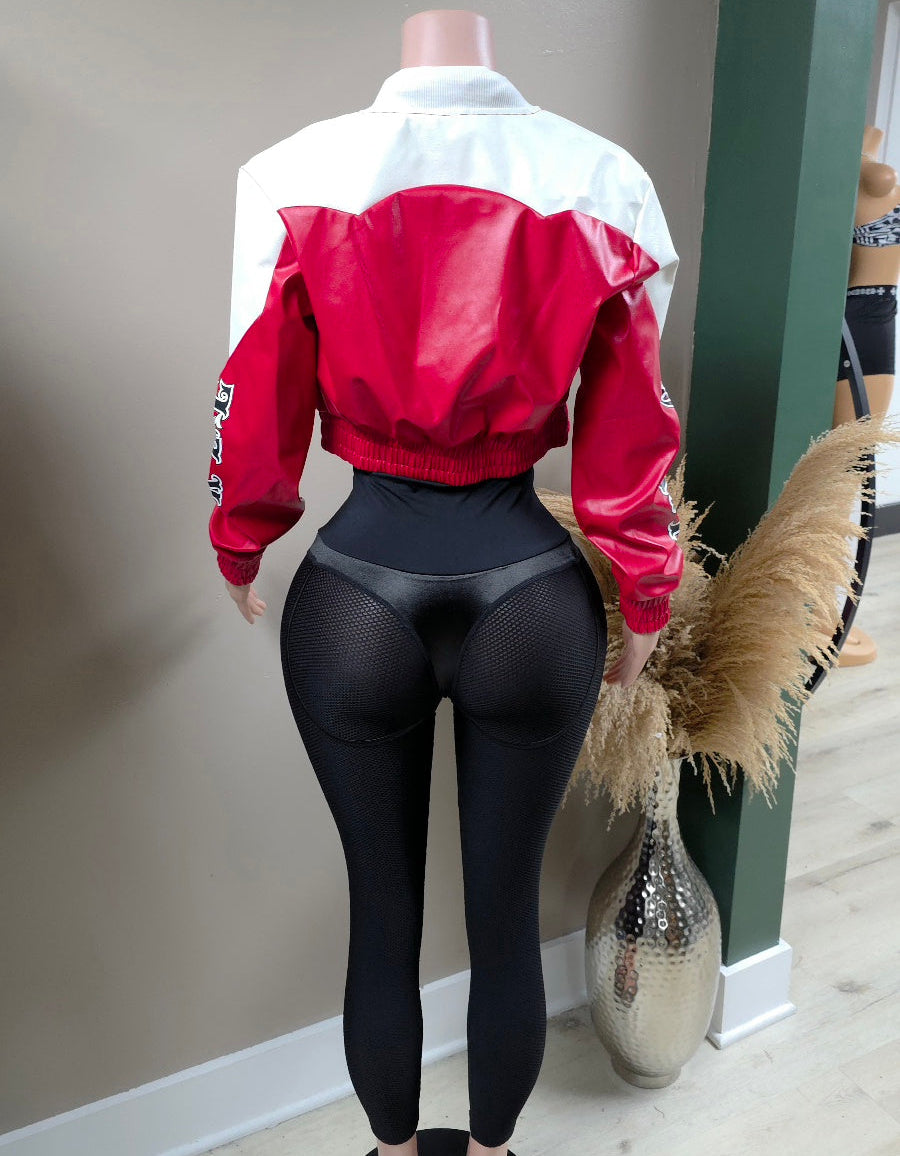 Never Cared cropped jacket