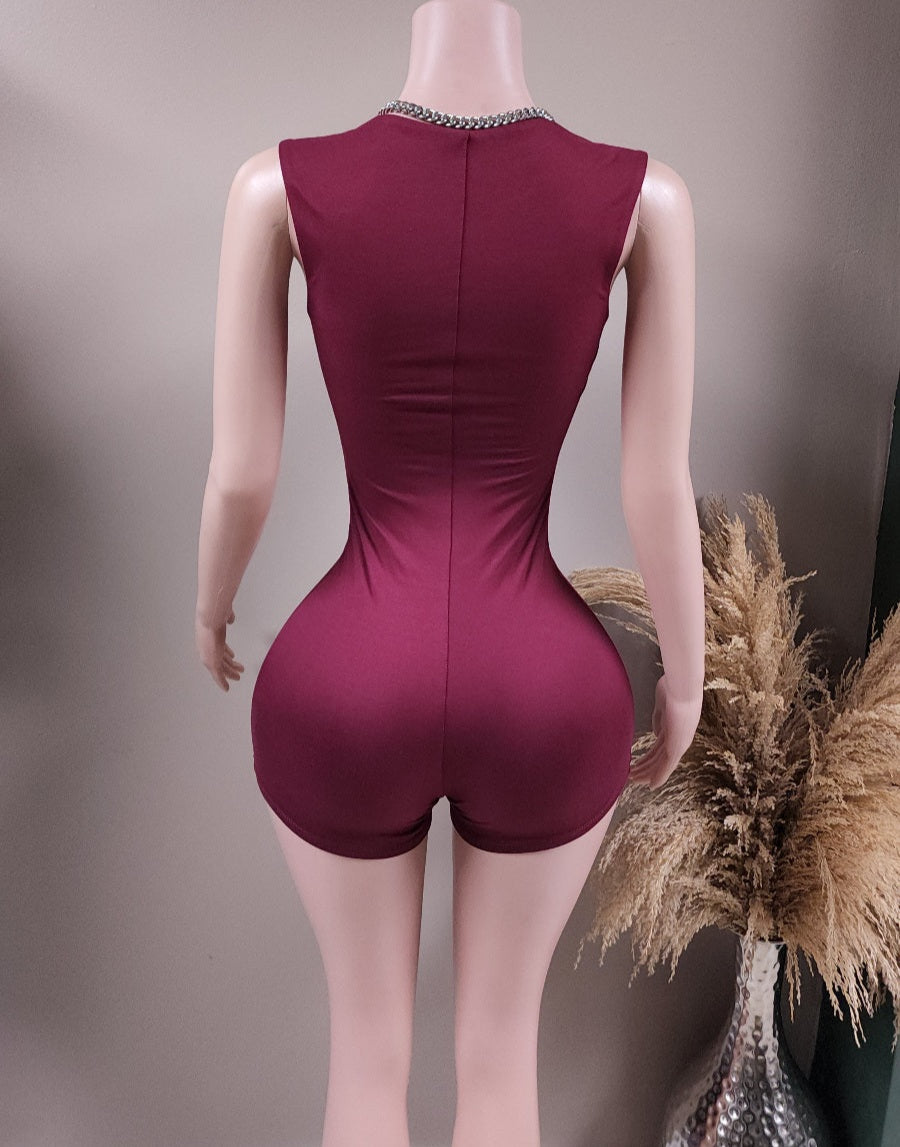 Line It Up bodycon romper