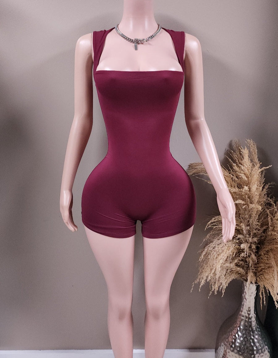 Line It Up bodycon romper