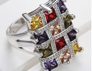 Silver gemstone ring - Sahvant